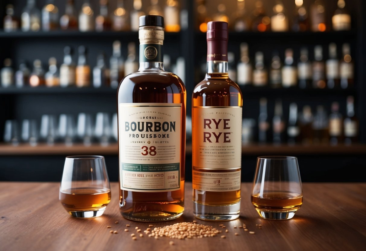 Difference Between Rye and Bourbon: Ingredients and Distinctions Guide